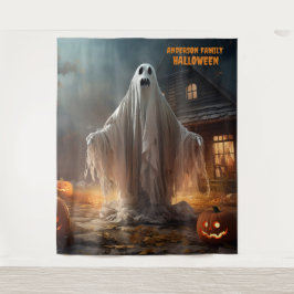 Angstaanjagende Halloween Ghost Hanging Wandkleed