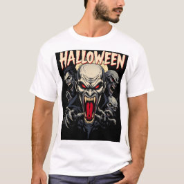 Angstaanjagende Halloween monsters T-shirt