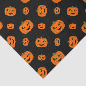 Angstaanjagende Halloween Pumpkin Repeat Pattern o Tissuepapier (Detail)