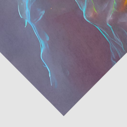 Angstaanjagende heks gloeiende ogen - Horror Hallo Tissuepapier (Detail)