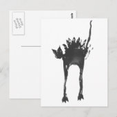 angstaanjagende kat briefkaart (Voorkant / Achterkant)