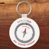 Angstaanjagende kompas - Wees bang voor uw gids Sleutelhanger (Voorkant)