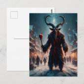 Angstaanjagende Krampus Christmas Horror Briefkaart (Voorkant / Achterkant)