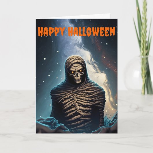 Angstaanjagende mama Halloween Kaart (Voorkant)