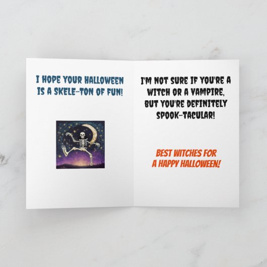 Angstaanjagende mama Halloween Kaart (Binnen)