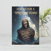 Angstaanjagende mama Halloween Party Kaart (Staand voorkant)