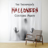 Angstaanjagende moderne bloederige Halloween Party Wandkleed (In situ)