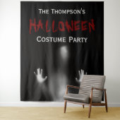 Angstaanjagende moderne bloederige Halloween Party Wandkleed (In situ)