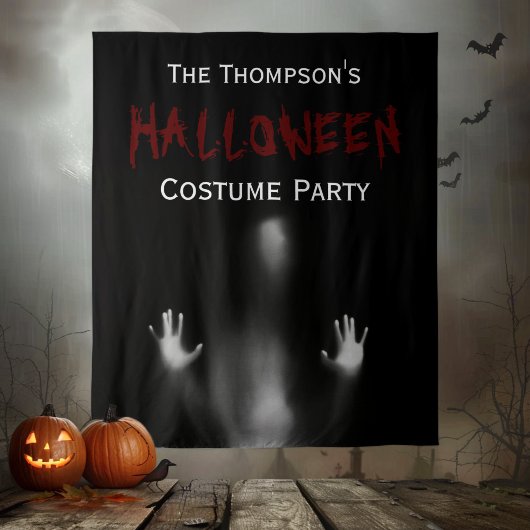 Angstaanjagende moderne bloederige Halloween Party Wandkleed