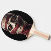 Angstaanjagende Mummy Demon Halloween Tafeltennisbatje (Zijkant)