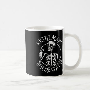 Angstaanjagende nacht voor koffie Halloween Skelet Koffiemok