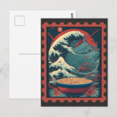 Angstaanjagende Noodle Tempest Briefkaart (Voorkant / Achterkant)