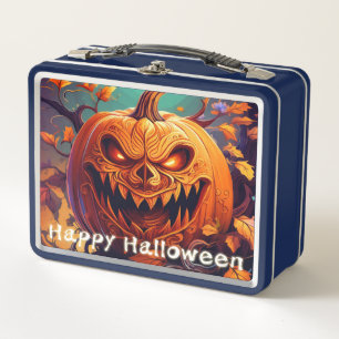 Angstaanjagende Oranje pompoen met gezicht, Hallow