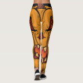 Angstaanjagende pompoen Halloween Monster Leggings (Achterkant)