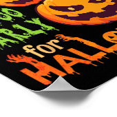 Angstaanjagende pompoenen Het is nooit te vroeg vo Poster (Hoek)