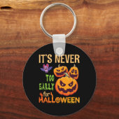 Angstaanjagende pompoenen Het is nooit te vroeg vo Sleutelhanger (Voorkant)