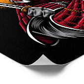 Angstaanjagende samoerai poster (Hoek)