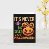 Angstaanjagende Vleermuis Pompoenen Het is Nooit T Kaart (Gele Bloem)