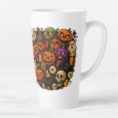 Angstaanjagende waanzin latte mok (Rechts)