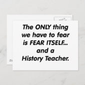 Angstaansgeschiedenis leraar briefkaart (Voorkant / Achterkant)