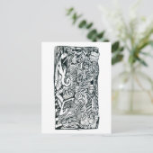 Angstaanval door Brian Benson Briefkaart (Staand voorkant)