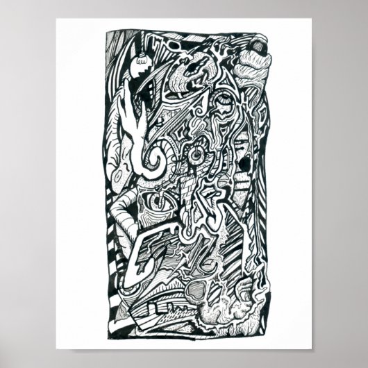 Angstaanval door Brian Benson Poster (Voorkant)