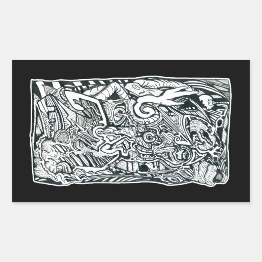 Angstaanval, door Brian Benson, sticker (Voorkant)