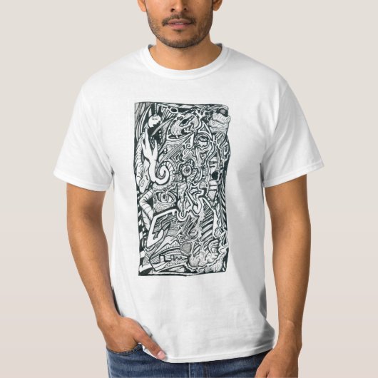 Angstaanval door Brian Benson T-shirt (Voorkant)