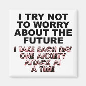 Angstaanval Grappige koelkast magneet koelkast (Voorkant)