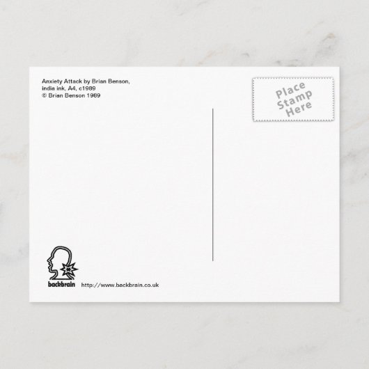 Angstaanval van Brian Benson, Briefkaart (Achterkant)