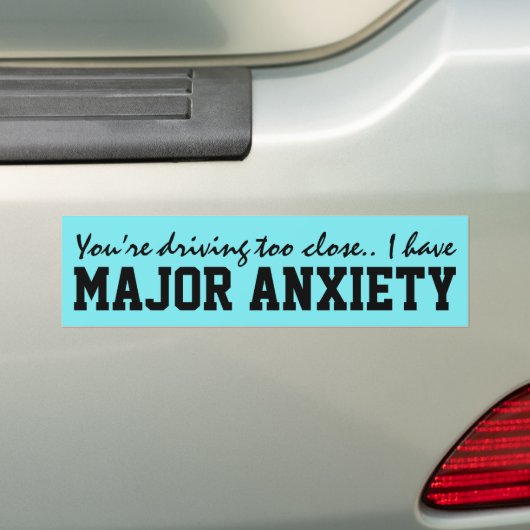 "Angstbumper sticker (Op auto)