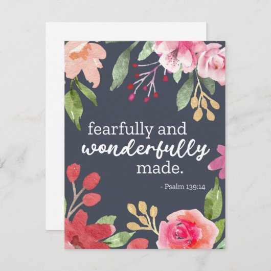 Angstig en wonderbaarlijk gemaakte Briefkaarten (Voorkant / Achterkant)