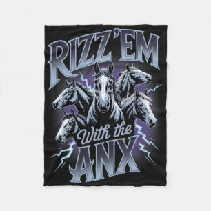Angstig Funny Geestelijke Gezondheid Rizz Em Met A Fleece Deken