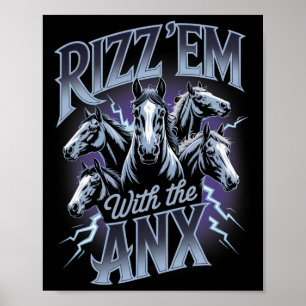 Angstig Funny Geestelijke Gezondheid Rizz Em Met A Poster