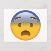 Angstig gezicht - Emoji Briefkaart (Voorkant)
