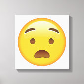 Angstig gezicht - Emoji Canvas Afdruk (Voorkant)