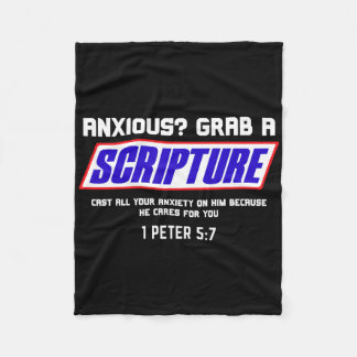 Angstig grijp Schrift Christelijke Geestelijke Gez Fleece Deken