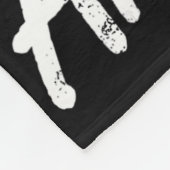 Angstig Maar Het Toch Doen _1 Fleece Deken (Hoek)