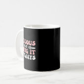 Angstig Maar Het Toch Doen  Koffiemok (Voorkant links)