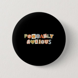 Angstig Retro Groovy Geestelijke Gezondheidsbewust Ronde Button 5,7 Cm