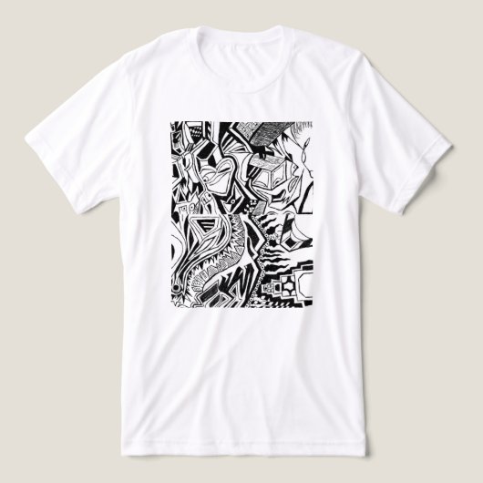 Angstige Inzichten Tri-Blend Shirt (Design voorkant)