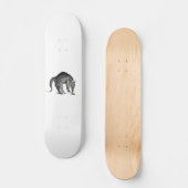 Angstige kat abstract persoonlijk skateboard (Voorkant)