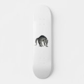 Angstige kat abstract persoonlijk skateboard (Voorkant)