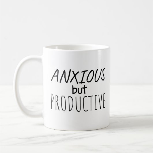 Angstige maar Productieve Mok (Links)