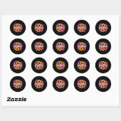 Angstige Zonnebloem Tekst Sticker (Vel)