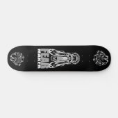 "ANGSTMAKER – Horror Schreeuwende Schedel Skateboa Persoonlijk Skateboard (Horizontaal)