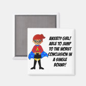 Angstmeisje! Magneet (Voorkant / Achterkant)