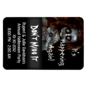 Angstpop enge Halloween herinnering Magneet (Horizontaal)