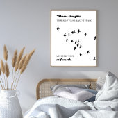 Angstreducerende wandkunst | kalmerende gedachte c poster