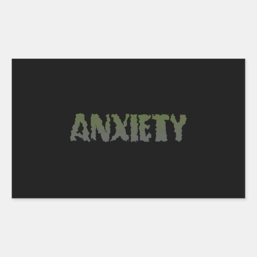 angststoornis rechthoekige sticker (Voorkant)
